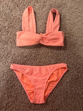 Target Peach-Orange Two-Piece Women's Bikini Set